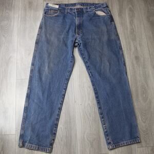 Reed Double Knot Jeans Men 40X32 100% Cotton Blue Denim Heavy Duty Garage